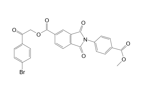 1H-isoindole-5-carboxylic acid, 2,3-dihydro-2-[4-(methoxycarbonyl)phenyl]-1,3-dioxo-, 2-(4-bromophenyl)-2-oxoethyl ester