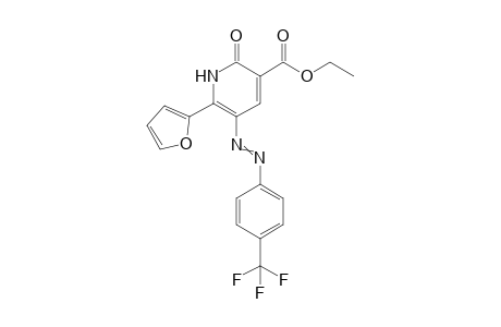 6-furan-2-yl-2-oxo-5-(4-trifluoromethylphenylazo)-1,2-dihydro-pyridine-3-carboxylic acid ethyl ester