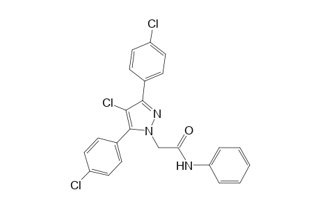 2-[4-chloro-3,5-bis(4-chlorophenyl)-1H-pyrazol-1-yl]-N-phenylacetamide