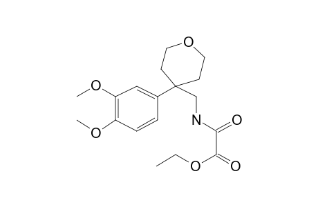 Oxalamic acid, N-[4-(3,4-dimethoxyphenyl)tetrahydropyran-4-ylmethyl]-, ethyl ester