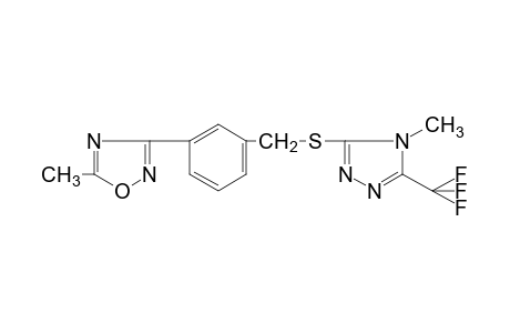 5-methyl-3-{alpha-{[4-methyl-5-(trifluoromethyl)-4H-1,2,4-triazol-3-yl]thio}-m-tolyl}-1,2,4-oxadiazole