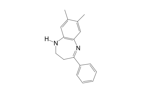 2,3-dihydro-7,8-dimethyl-4-phenyl-1H-1,5-benzodiazepine