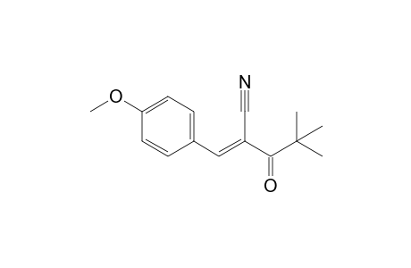 2-(4-METHOXYBENZYLIDEN)-4,4-DIMETHYL-3-OXO-PENTANONITRILE