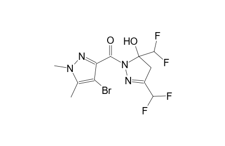 1-[(4-bromo-1,5-dimethyl-1H-pyrazol-3-yl)carbonyl]-3,5-bis(difluoromethyl)-4,5-dihydro-1H-pyrazol-5-ol