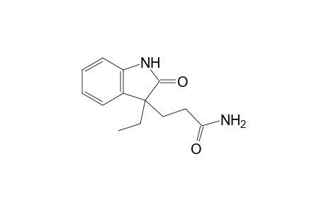 3-Ethyl-2-oxo-2,3-dihydro-1H-indole-3-propanamide