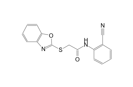 2-(1,3-benzoxazol-2-ylsulfanyl)-N-(2-cyanophenyl)acetamide