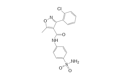 N-[4-(aminosulfonyl)phenyl]-3-(2-chlorophenyl)-5-methyl-4-isoxazolecarboxamide