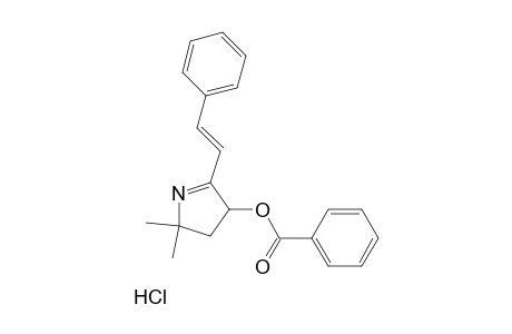 3-Benzoyloxy-5,5-dimethyl-2-styryl-1-pyrroline hydrochloride