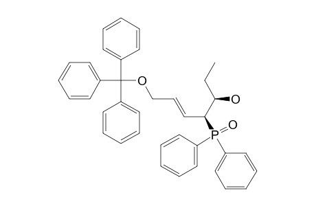 (3RS,4RS)-4-DIPHENYLPHOSPHINOYL-1-TRIPHENYLMETHOXY-HEPT-5-EN-3-OL