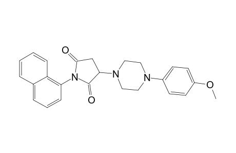 3-[4-(4-methoxyphenyl)-1-piperazinyl]-1-(1-naphthalenyl)pyrrolidine-2,5-dione