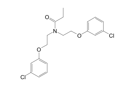 N,N-bis[2-(m-chlorophenoxy)ethyl]propionamide
