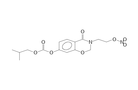carbonic acid isobutyl [4-keto-3-(2-nitrooxyethyl)-2H-1,3-benzoxazin-7-yl] ester