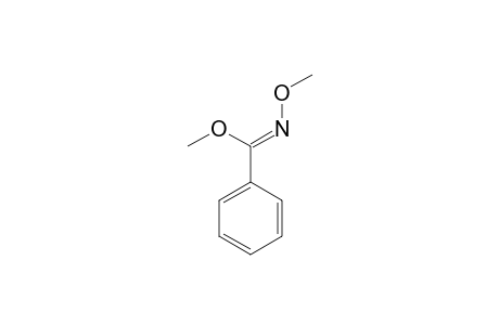 (Z)-N-methoxybenzenecarboximidic acid methyl ester
