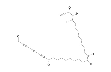 1,8-(S),29-(R)-TRIHYDROXY-HENTRIACONTA-17-(Z),27-(E)-DIENE-2,4,6,30-TETRAYNE