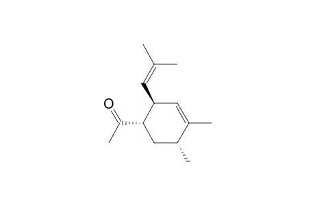 Ethanone, 1-[4,5-dimethyl-2-(2-methyl-1-propenyl)-3-cyclohexen-1-yl]-, (1.alpha.,2.beta.,5.alpha.)-