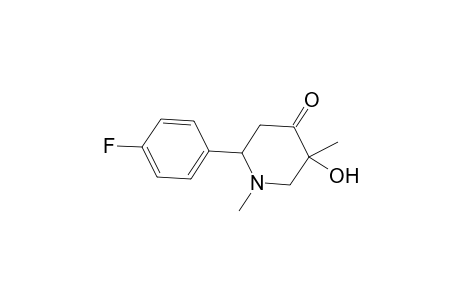 2-(4-Fluorophenyl)-5-hydroxy-1,5-dimethyl-4-piperidinone