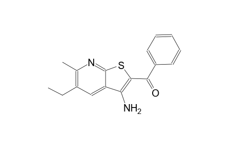 3-AMINO-2-(BENZOYLTHIENO)-[2.3-B]-6-METHYL-5-ETHYLPYRIDINE