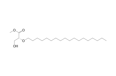 Propanoic acid, 3-hydroxy-2-(octadecyloxy)-, methyl ester, (R)-