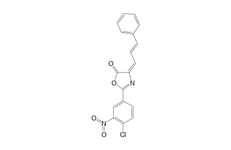 (4E)-2-(4-Chloro-3-nitrophenyl)-4-[(2E)-3-phenyl-2-propenylidene]-1,3-oxazol-5(4H)-one