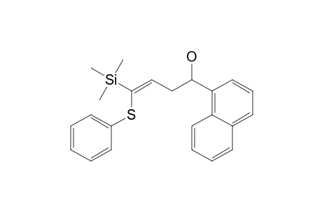 4-(Hydroxy)-4-(.alpha.-naphthyl)-1-(phenylthio)-1-(trimethylsilyl)-1-butene