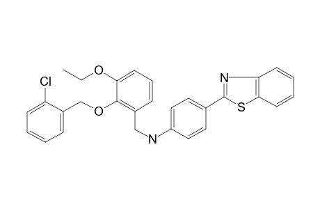 4-(1,3-benzothiazol-2-yl)-N-[[2-[(2-chlorophenyl)methoxy]-3-ethoxy-phenyl]methyl]aniline