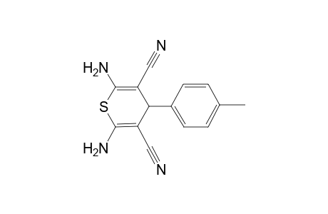 2,6-Diamino-4-(4-methylphenyl)-4H-thiopyran-3,5-dicarbonitrile