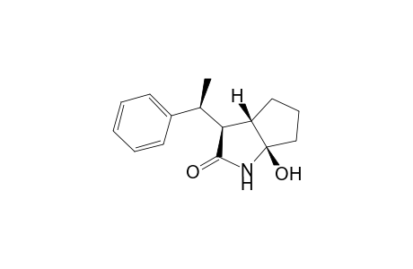 (+-)-(1R*,4S*,5S*,1'S*)-4-(1-Phenylethyl)-1-hydroxy-2-azabicyclo[3.3.0]octan-3-one