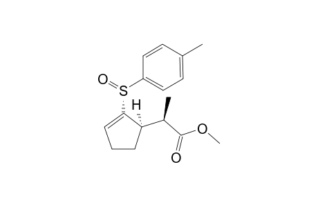 Methyl (2R)-[(1R)-2-[(R)-2-[(R)-(p-tolylsulfinyl)]-2-cyclopentenyl]propanoate