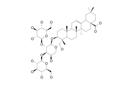 3-O-[BETA-D-GLUCOPYRANOSYL-(1->3)]-[BETA-D-GLUCOPYRANOSYL-(1->2)]-ALPHA-L-ARABINOPYRANOSYL-HEDERAGENIN