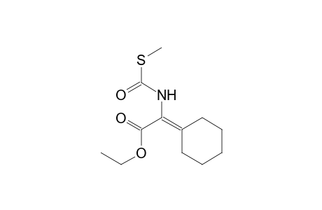 N-(Cyclohexylidene<ethoxycarbonyl>methyl)-thiocarbamic acid, S-methyl ester