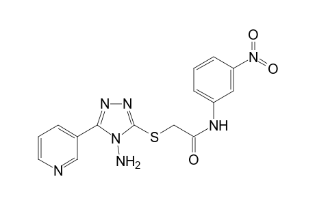 acetamide, 2-[[4-amino-5-(3-pyridinyl)-4H-1,2,4-triazol-3-yl]thio]-N-(3-nitrophenyl)-