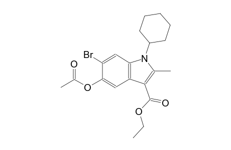 Ethyl 5-(acetyloxy)-6-bromo-1-cyclohexyl-2-methyl-1H-indole-3-carboxylate