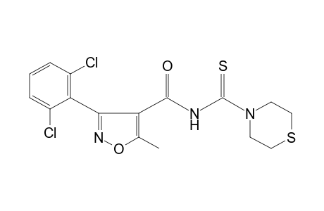 N-{[3-(2,6-dichlorophenyl)-5-methyl-4-isoxazolyl]carbonyl}thio-4-thiomorpholinecarboxamide