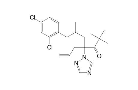 4-Allyl-2,2,6-trimethyl-7-(2,4-dichloro-phenyl)-4-(1,2,4-triazolyl)-3-heptanone diast.A