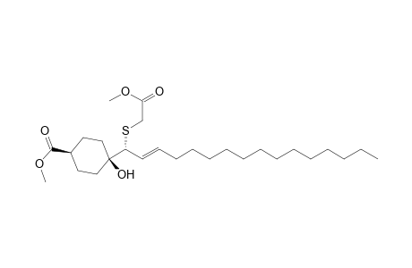 Methyl [4(R)-[1.beta.,4.beta.,4(Z)]]-4-Hydroxy-4-[1-[(2-methoxy-2-oxoethyl)thio]-2-hexadecenyl]cyclohexanecarboxylate