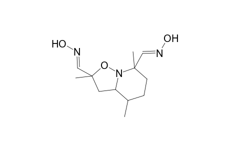 2,4,7-Trimethylhexahydro-2H-isoxazolo[2,3-a]pyridine-2,7-dicarbaldehyde dioxime