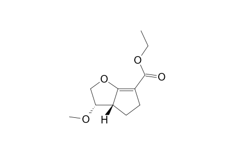 ethyl (3S,3aR)-3-methoxy-3,3a,4,5-tetrahydro-2H-cyclopenta[b]furan-6-carboxylate