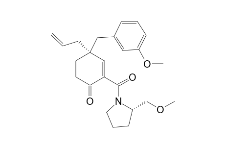 (R)-4-allyl-4-(3-methoxybenzyl)-2-((S)-2-(methoxymethyl)pyrrolidine-1-carbonyl)cyclohex-2-enone