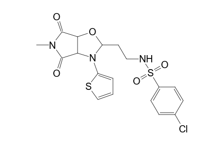 endo-2-[2'-(4'-Chlorophenylsulphonamido)ethyl]-3-(2-thienyl)-5-methylpyrrolo[3,4-d]oxazolidine-4,6-dione