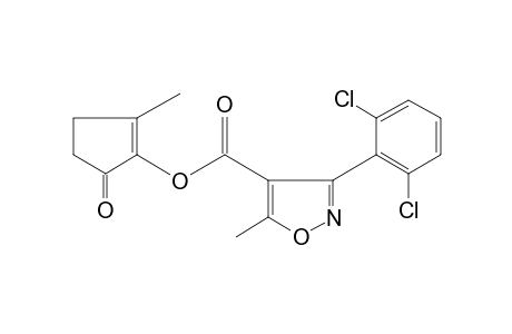 3-(2,6-dichlorophenyl)-5-methyl-4-isoxazolecarboxylic acid, 2-methyl-5-oxo-1-cyclopenten-1-yl ester