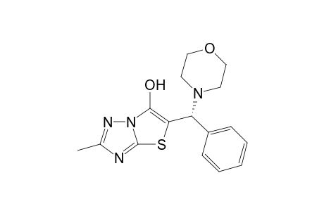 (+/-)-2-Methyl-6-(alpha-N-morpholinobenzyl)thiazolo[3,2-b]-1,2,4-triazol-5-ol