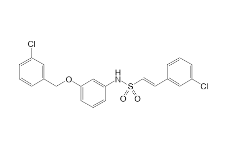 (E)-N-(3-(3-chlorobenzyloxy)phenyl)-2-(3-chlorophenyl)ethenesulfonamide