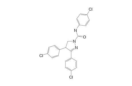 3,4-bis(p-chlorophenyl)-4'-chloro-2-pyrazoline-1-carboxanilide