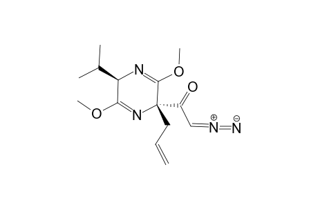 (2'R,5'R)-1-(2-Allyl-5-isopropyl-3,6-dimethoxy-2,5-dihydropyrazin-2-yl)-2-diazoethanone