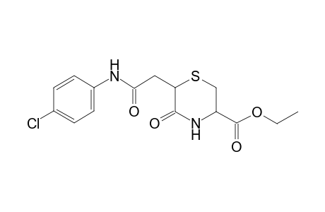 6-[(4-Chloro-phenylcarbamoyl)-methyl]-5-oxo-thiomorpholine-3-carboxylic acid ethyl ester