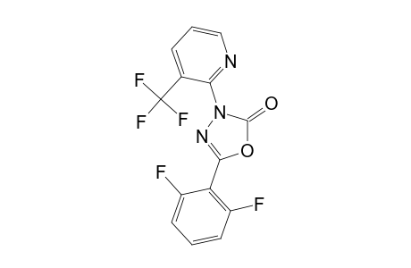 1,3,4-Oxadiazol-2(3H)-one, 5-(2,6-difluorophenyl)-3-(3-trifluoromethyl-2-pyridyl)-