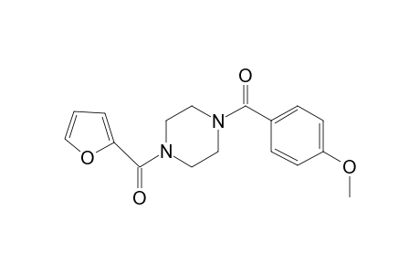 Piperazine, 1-(2-furoyl)-4-(4-methoxybenzoyl)-