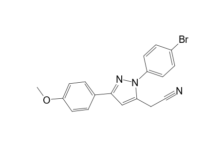 1-(4-Bromophenyl)-5-cyanomethyl-3-(4-methoxyphenyl)pyrazole
