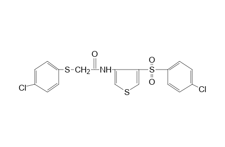 N-{4-[(p-chlorophenyl)sulfonyl]-3-thienyl}-2-[(p-chlorophenyl)thio]acetamide