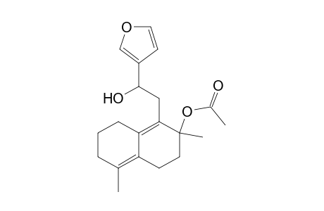 3-Furanmethanol, .alpha.-[[2-(acetyloxy)-2,3,4,6,7,8-hexahydro-2,5-dimethyl-1-naphthal enyl]methyl]-